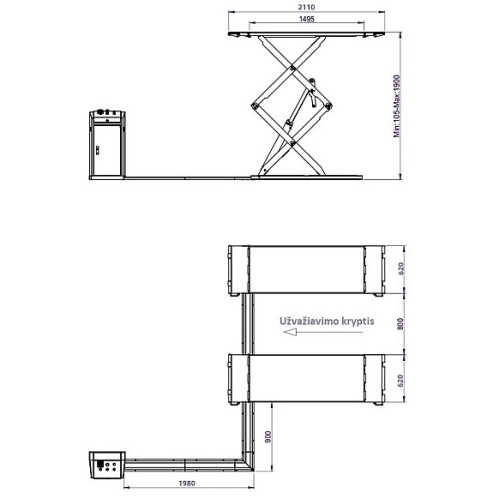 Double Scissor Lift 3500 KG | BD-S4DE