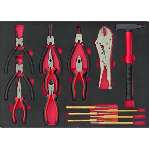 Carro portaherramientas con 10 cajones y 471 herramientas BD-RC39 | BALTICDIAG