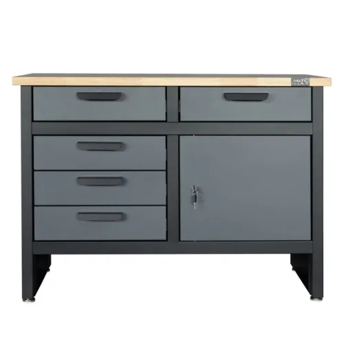 Workbench with Wooden Top & Drawers | BalticDiag