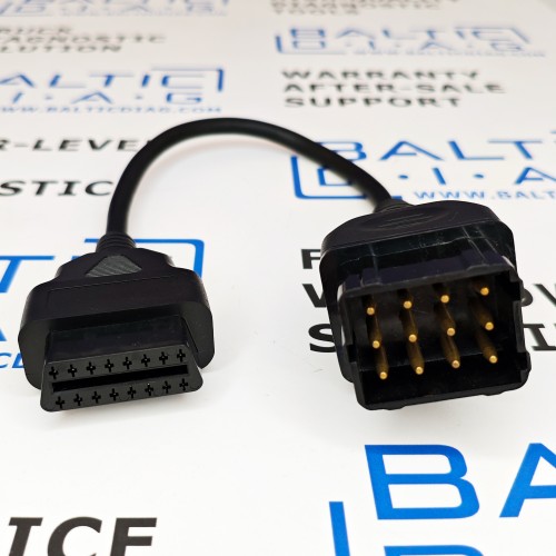 Cable Adaptador OBD2 de 12-PIN Renault | Cable de Diagnóstico Renault