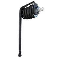 Carrete de extracción de gases de escape con manguera y boquilla | Motor de 0,75 kW