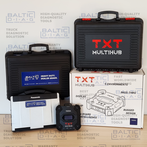 Construction Machines Diagnostic Tool | TEXA | TXT MULTIHUB | BALTICDIAG LAPTOP