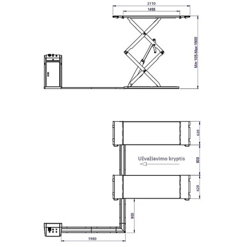 Double Scissor Lift 3500 KG | BD-S4DE