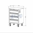Professional Workbench Set With a Pull-out Cabinet  - 13 Piece | BALTICDIAG | Garage Workbenches