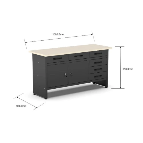 Workbench with Wooden Worktop | BalticDiag