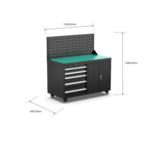 Mobile Workshop Workbench with 5 Drawers | BalticDiag