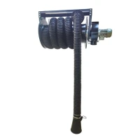 Carrete de extracción de gases de escape con manguera y boquilla | 0,75 kW