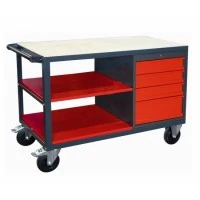 Mobile Workbench with Drawers and Wheels | 4ZP-160 | Gude
