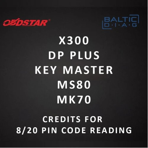 OBDSTAR 24 Credits For 8/20 Digits PIN Code Reading | X300 DP PLUS / Key Master / MS80 / MK70