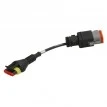 3903502 Marine 8 pin rectangular VOLVO PENTA EGC- EVC cable (AM18) | TEXA