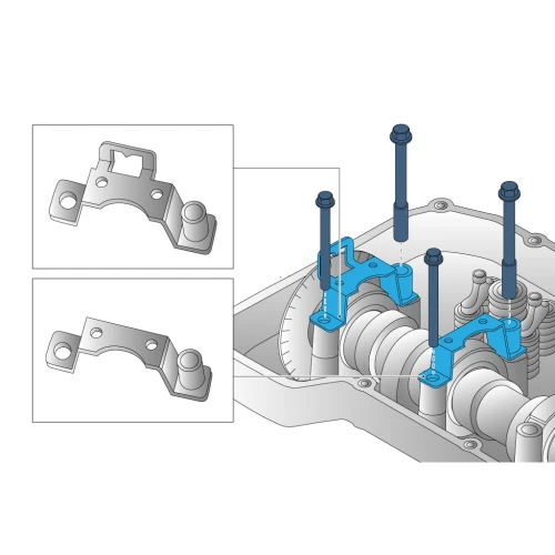 Indicator Support. Engine D11K/DTI11. Measurement Of Camshaft Lobe Deviation | Cojali 50105070