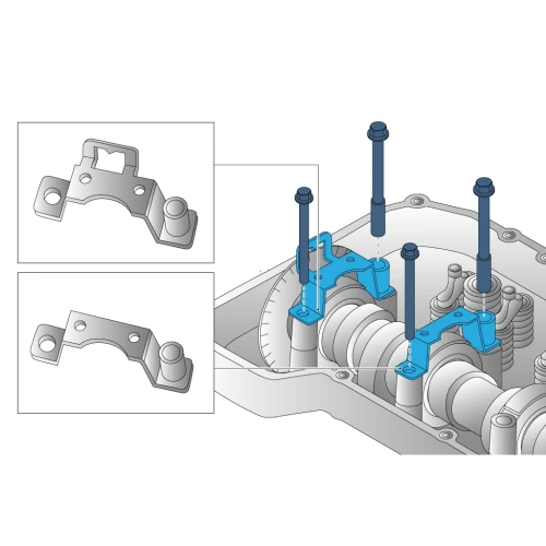 Kit para medir la desviación de los lóbulos del árbol de levas. Motor D11K/DTI11 | Cojali 50105202