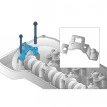 Camshaft Lobe Deviation Measuring Kit For D13K/DTi13 Engines | Cojali 50105203