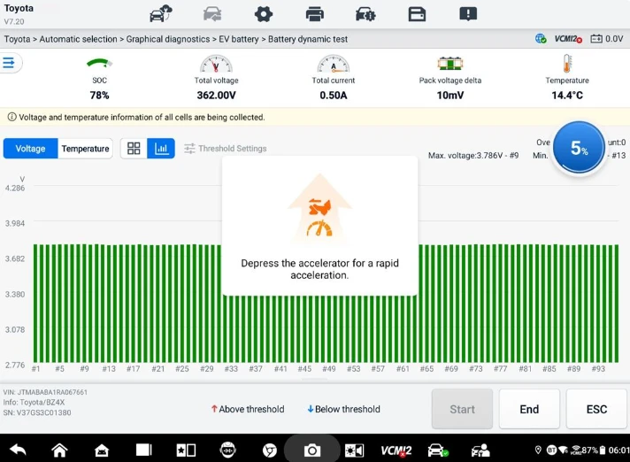 Autel EVDiag Box2 Dynamic Battery Pack Testing DCIR