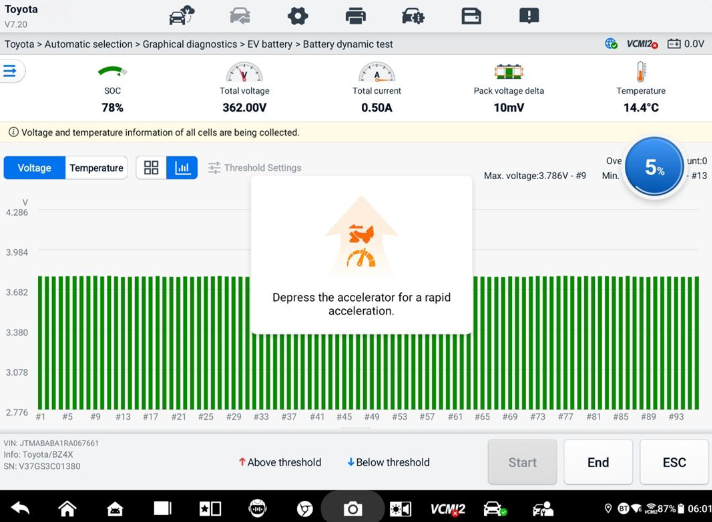 Autel EVDiag Box2 Dynamic Battery Pack Testing DCIR