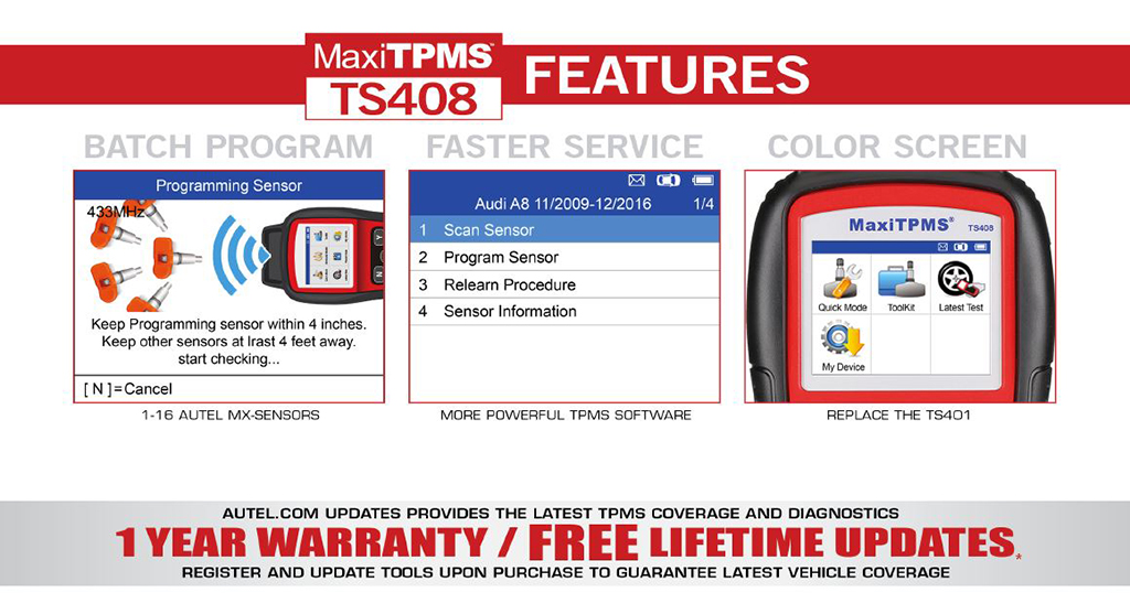 MaxiTPMS TS408 | Autel | TPMS Tool