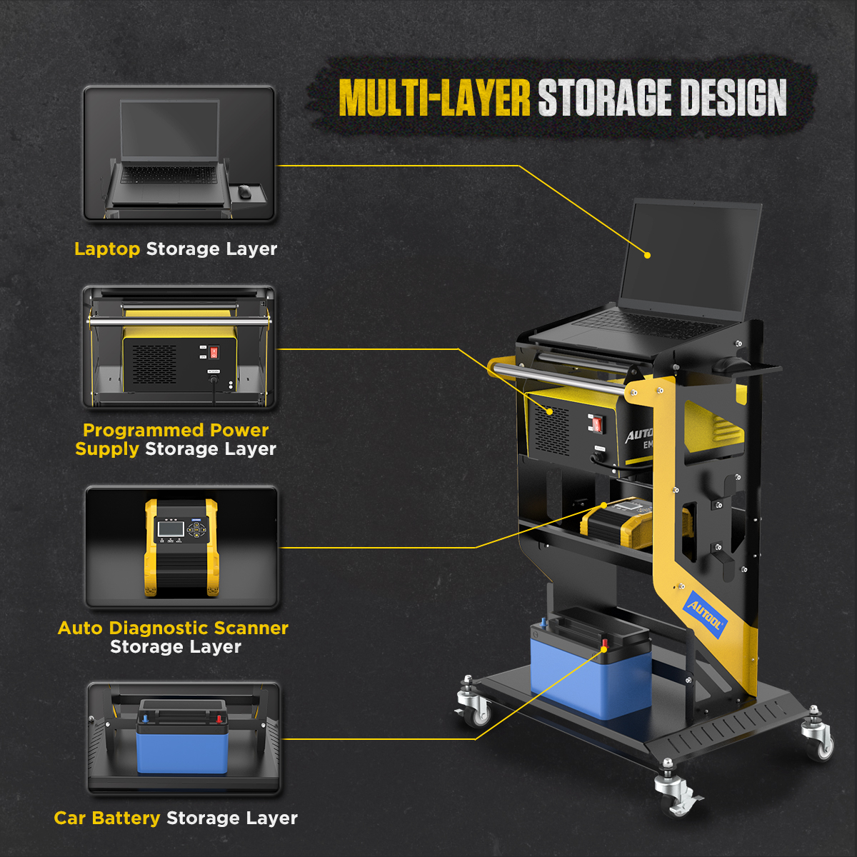 AUTOOL 3X | Car Diagnostic Trolley